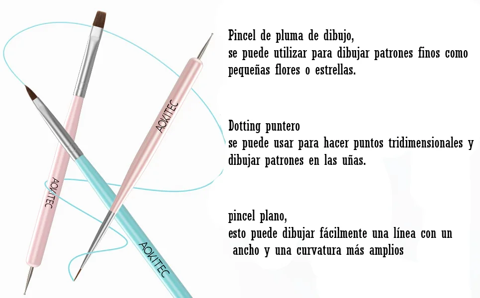 Set 6 pinceles Nylon colores - 352658 - Image 2