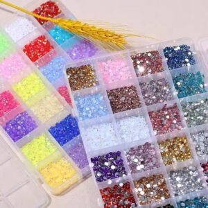 Cristales decoracion caja 24 colores, 3500piezas